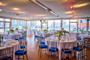 Private Dining in the Pavilion at London venue, Westminster Boating Base